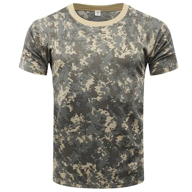 Quick Dry T-shirt Man Tops Forest Camouflage Graphic T Shirt For Men Clothing Gym Fitness Tee Shirts Casual Comfort Tee Shirts