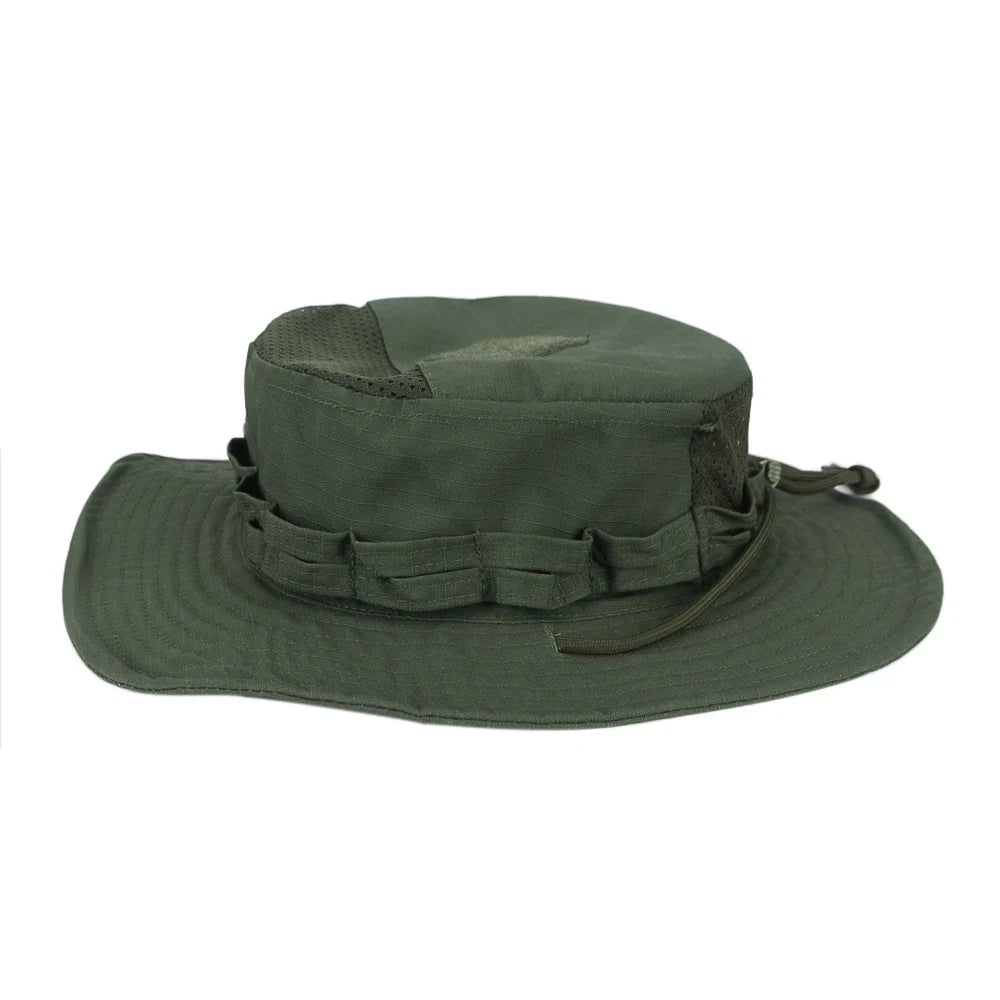 1pc/3pcs Camo Boonie Hat Sunscreen Breathable Bucket Hat Men's Outdoor Hiking Hunting Fishing Windproof Fisherman's Hat