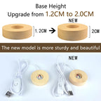 5cm Lilo and Stitch Disney Unique 3D Crystal Ball Lamp LED Luminous Crystal Ball Night Light Glass Birthday Gifts Toy