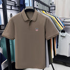 Men's Summer Luxury Brand Cotton 100% Polo Shirt Lapel Printing Short Sleeves T-Shirt Business Leisure Ventilate Men's Clothing