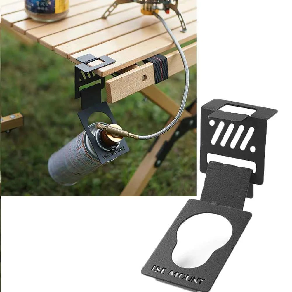 New Outdoor Canister Hanging Hook Metal Butane Gas Tank Hanger Clip Portable Tank Hanger Hook Camping Accessories Outdoor Tool