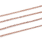 5 m/lot Gold/Bronze Plated Necklace Chain For Jewelry Making Findings DIY Necklace Chains Materials Handmade Supplies
