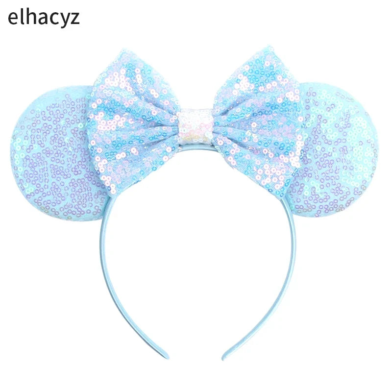 2026 Chic Embroidery Sequin Ears Headband Classical DOT Bow Hairband For Girls Women Party Head Wear Kids DIY Hair Accessories