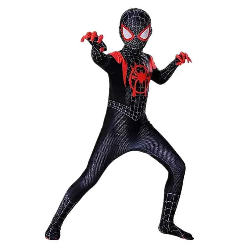 Kids Superhero Spider Costume Spandex Jumpsuit – Cosplay Bodysuit