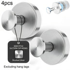 Vacuum Suction Cup Hooks Punch Free Bath Sucker Hook Wall Hook Hanger Glass Kitchen Bathroom Hooks for Towel Handbag