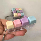 Fidget Decompression 1/4/5/9 Keyboard Key Toy Anti Stress Finger Keyboard Games For Adults Antistress Toys Boys Girls Keychain