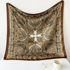 Women Spring Summer Square Scarf 90*90cm Satin Silk Scarves Headscarf Female Foulard Beach Bandana Ladies Neckerchief Hair band