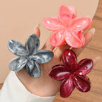 3Pcs/18Pcs Egg Flower Hair Clips Gradient Candy Color Flowers Suitable for Daily Backcombed Ponytail Shark Clip Hair Accessories