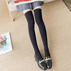Ultrathin Women‘s Silk Stockings Nylon for Ladies Black White Summer Autumn Winter Socks Girls Skinny Legs Over the Knee Thigh
