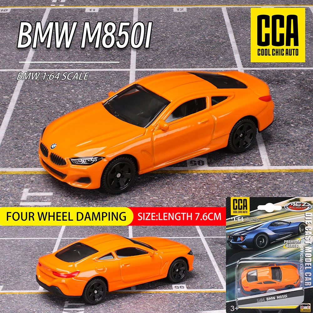 CCA 1:64 BMW M4 Z4 M850I M4 GT3 Exquisite Hanging Model Classic Car Static Car Model Alloy Die-Casting Car Model Collection Gift