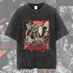 New Arrival Mens Clothes Tee Shirt Homme Graphic T-Shirts Men Tshirt for Men Ropa Hombre Washed Anime Berserk Baggy Camisetas