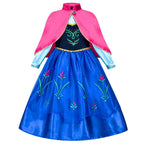Frozen Elsa Anna Princess Girl Vestidos Costume Kid Dress Disney Snow Queen Halloween Cosplay Birthday Party Dress Up 2-10 Years
