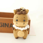 Cute Rabbit Crochet Keychain Handmade Bunny Bag Charm