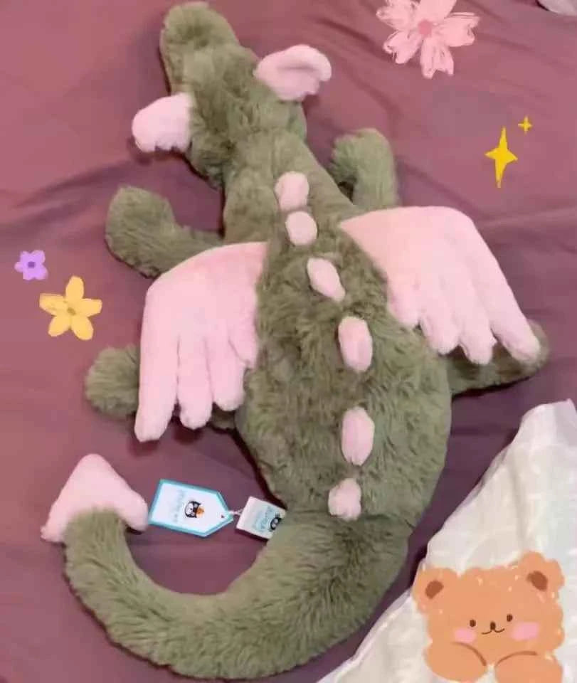 55cm  Gift Matcha Dragon And Purple Dragon Keychain Plush Toy Cute And Soothing Companion Plush Toy Holiday Gifts S Ss