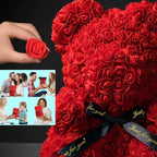 2026 Artificial Flower Eternal Rose Teddy Bear for 520 Mom Mother's Day Birthday Valentine's Day Anniversary Gifts & Decorations
