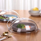 Microwave food splash proof cover, household oven heating cover, plate transparent cover, handle, cooking utensils accessories