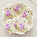 10PCS Mixed Resin Cartoon rabbits, hedgehogs squirrels Flat back Cabochon Stone Scrapbook DIY Decor Figurines Crafts Accessories
