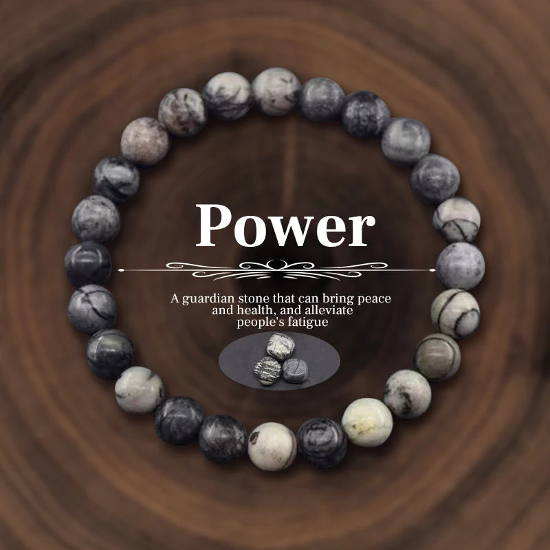 8mm Natural Stone Beaded Bracelet for Women Men Amethysts Crystal Quartzs Agate Tiger Eye Elastic Bangles Good Luck Jewelry