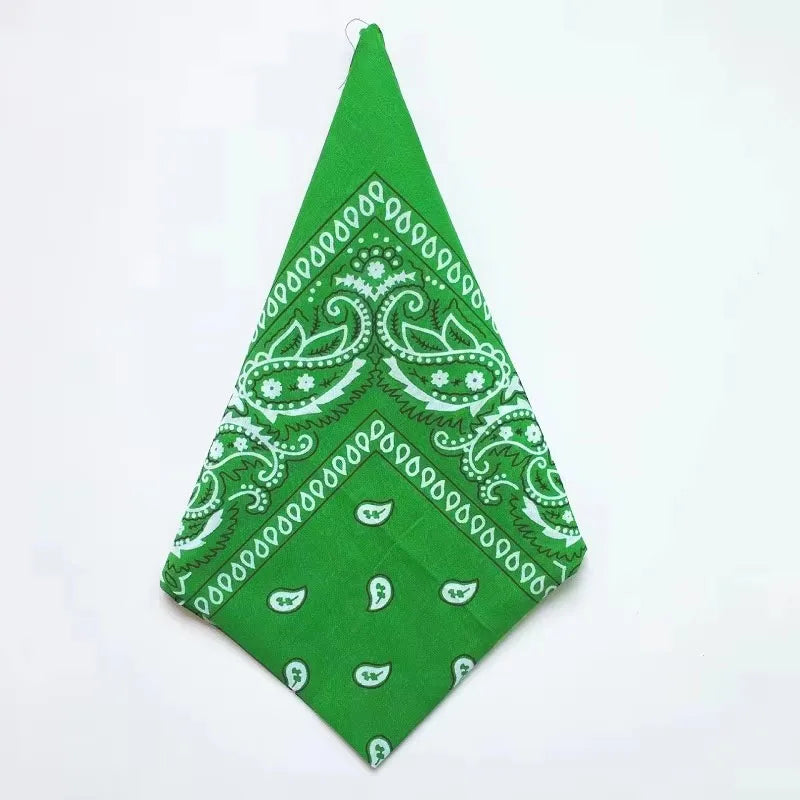 1/4/9pcs Men Women Bandana Hairband Cowboy Mens Biker Sports Headwear Wrist Hairwrap Single Sided Head Wrap Scarf Paisley