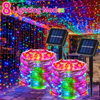 Outdoor Solar Power String Lights LED Solar Fairy Lights Waterproof with 8 Modes for Gardens Trees Parties Wedding Christmas