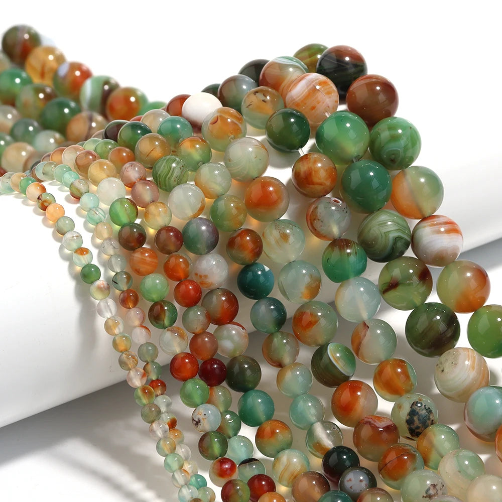 1String/Lot 4 6 8 10 12mm Natural Stone Round Tiger Eye Crystal Turquoises Spacer Beads For DIY Crafts Ornament Making Supplies