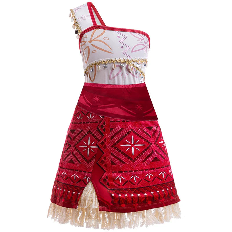 Kids Moana 2 Princess Adventure Costume Dress – Vaiana Outfit
