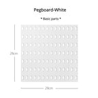 New DIY Pegboard Accessories Hanging Shelf Storage Hooks Wall Organizer No Punching Crafts Organization For Garage Kitchen Room