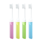 Mini Travel Toothbrush Foldable Portable Small Dental Brush Folding Traveling Adult Toothbrush in Transparent Candy Colors