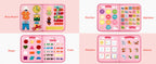 Toddler Montessori Busy Board Activities Education Toys Basic Dress Motor Skills Baby Travel Learning Toys For Christmas Gift