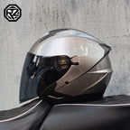 2025 Latest High Quality Motorcycle Helmet Half Covering Dual Lens Cascos para Motos Male Female Couple Capacetes de Moto