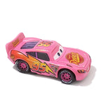 Disney Pixar Cars Piston Cup Racer Lightning McQueen Plated Version Magenta Color Alloy Diecast Model Toy Cars Children's Gift