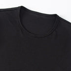2/4/6-Pcs Four Seasons Men's Solid Color Round Neck Short Sleeve Top With Printed Cuffs Youth Sports And Leisure Fashion T-Shirt