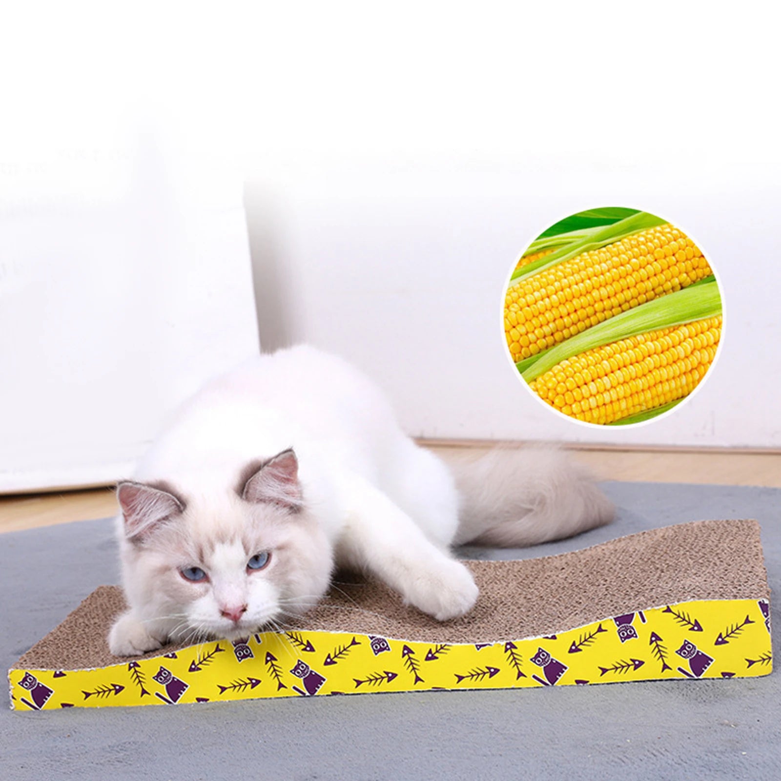 Cat Scratching Board Bed Cat Scratchers Cardboard Cat Scratch Pad Nest for Sleeping Playing Grinding Small Medium Large Cats - WTN Essentials 