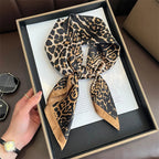 Bohemian Style Print Luxury Brand Silk Square Scarf Women Satin Shawls Neckerchief Wrap Scarves Bandana Hair Hjiab Floral
