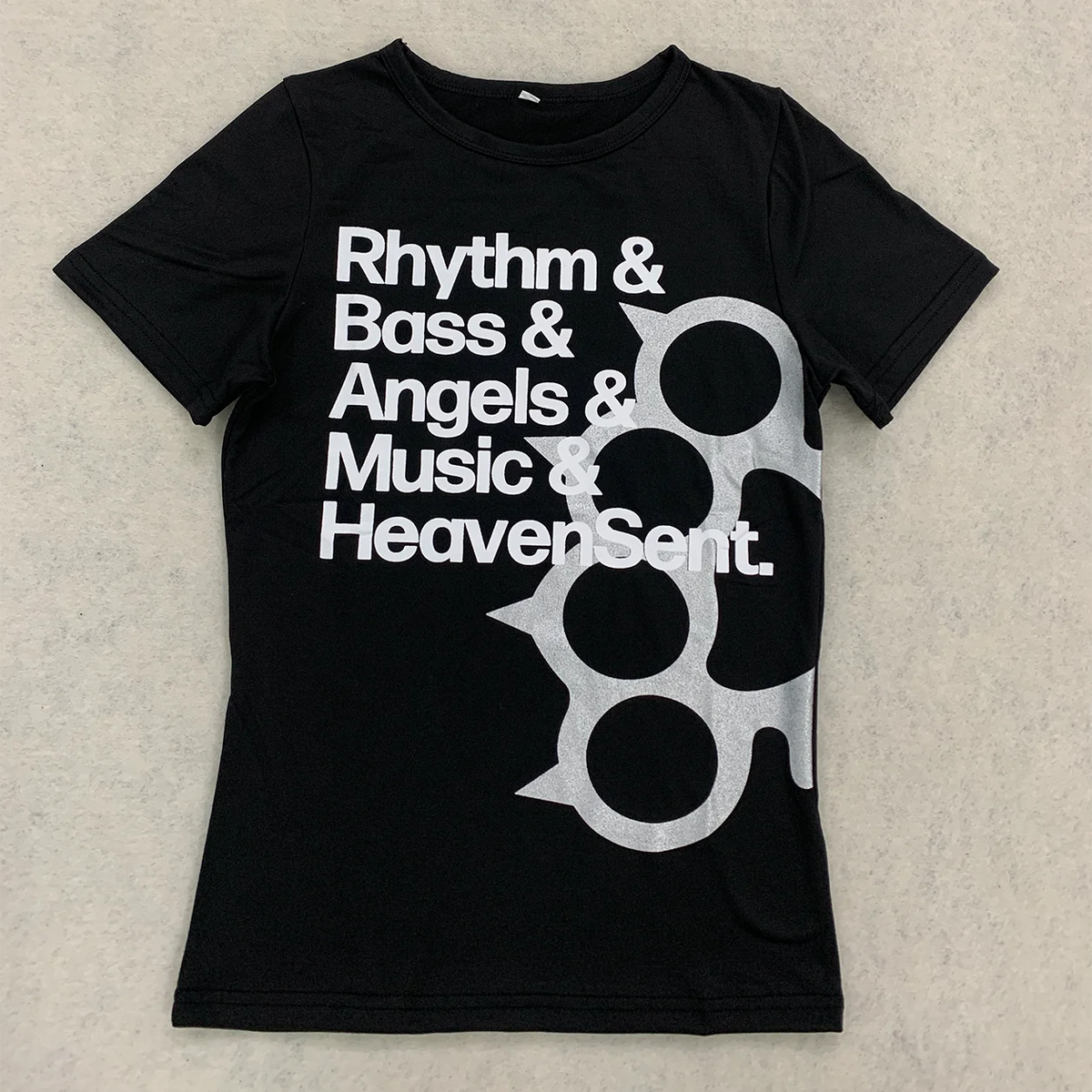 Women Black Graphic T Shirt Letter Print Crew Neck Short Sleeve Slim Fit Y2K Streetwear Summer 2026 Hot New Casual Tee Blouse