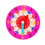 Montessori Wooden Learning Clock Time Teaching Toy for Kids