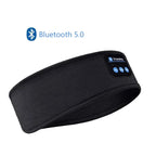 HUAWEISHI Bluetooth 5.0 Earphones Sports Sleeping Headband Elastic Wireless Headphones Music Eye Mask Wireless Headset Headband