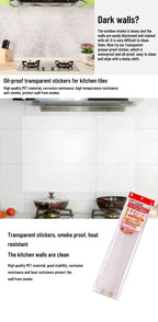 Kitchen Wall Protector Film – Oil Proof Heat Resistant Wall Sticker