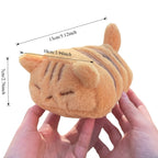 Cute Orange Cat Plush Toy Kawaii Fluffy Kitty Plushie Toy Soft Cat Stuffed Doll Toy Home Decoration for Friends Birthday Gift