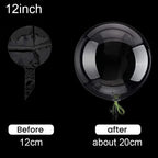 10pcs 8/10/12/16/18/20/24/inch Transparent Bobo Balloon Clear Bubble Balloon For Wedding Birthday Party Decoration Helium Ballon