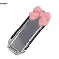Folding Mini Hair Combs with Mirror For Travel hair styling tools Cartoon Hairbrush Head Massage Anti-Static Brushes mirrors