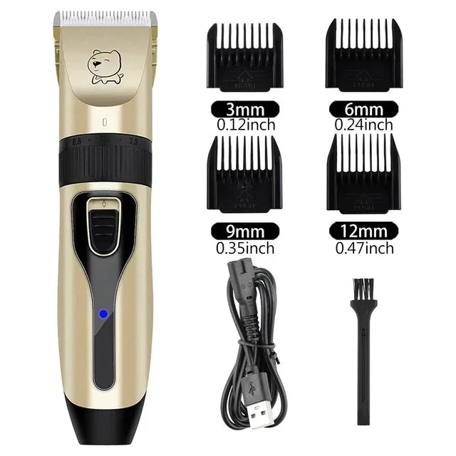 Dog Professional Hair Clipper Electrical Grooming Trimmer for Pets USB Rechargeable Cat Shaver Animals Haircut Machine - WTN Essentials 