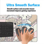Anime Cute Angel Girls Mouse Pad Laptop Gaming Extended Desk Mat PC Kawaii Gamer Cabinet Mousepad XXL Keyboard Rug Pink Carpet