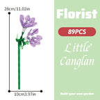 Building block bouquet simulation of flowers female gift assembly,small particle building block children's assembly toy