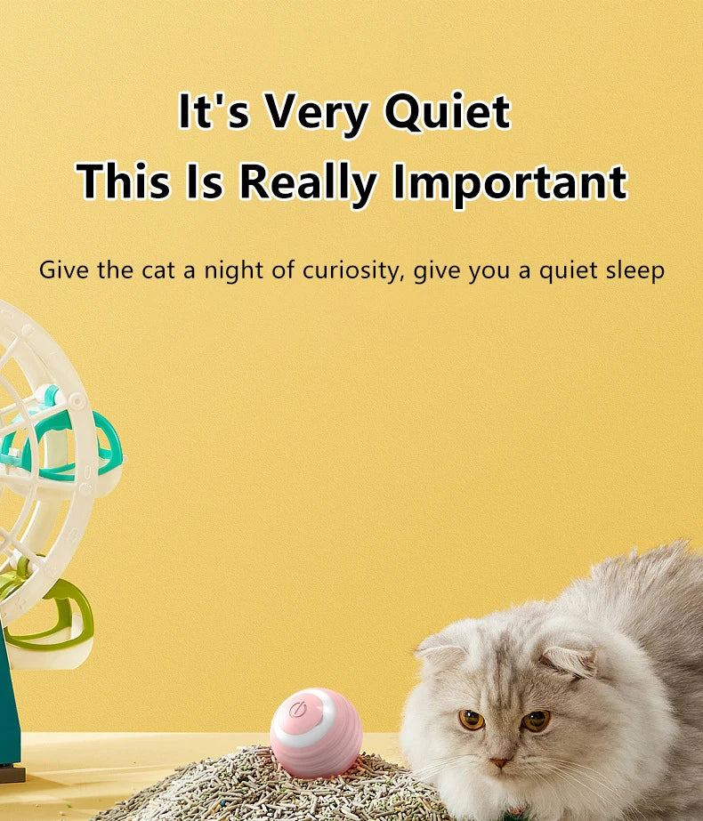 2PCS Cat Interactive Ball Indoor Automatic Rolling Magic Ball Smart Cat Toys Electronic Interactive Cat Toy Cat Game Accessories - WTN Essentials 