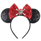 Nieuwste Mickey Mouse Oren Hoofdband Kid Adult Festival Party Pailletten Strik Haarband Vrouwen Baby Girl Party Haar Accessories