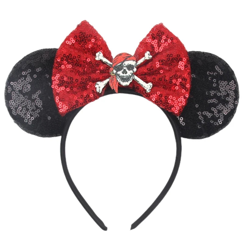 Nieuwste Mickey Mouse Oren Hoofdband Kid Adult Festival Party Pailletten Strik Haarband Vrouwen Baby Girl Party Haar Accessories