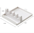 Multi-Function Kitchen Spatula Rack – Spoon Rest & Pot Lid Holder