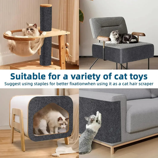 7 Colors Cat Scratcher Sofa Protector Cats Scratcher Pad Board Protection Trimmable Self-adhesive Carpet DIY Cat Scratch Mat - WTN Essentials 