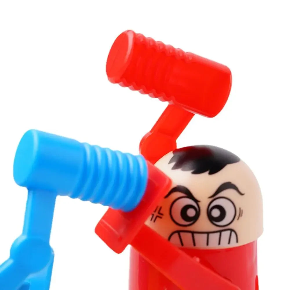 Mini Children's Head Knocking Little Man Fighting Red and Blue Attack and Defense Twin Parent Child Finger Fighting Game Machine